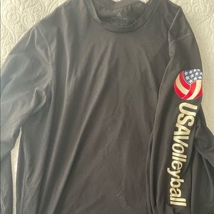 Men’s Adidas black long sleeve USA XXL